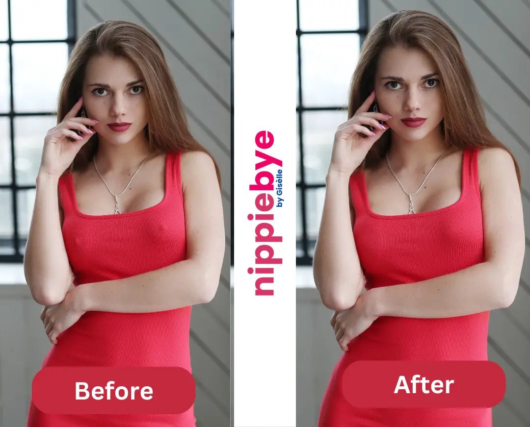 Reuseable Nipple Cover for women - Adhesive Pasties - Nippiebye No - Show Nipple Covers - Invisible, Comfortable, and Reusable